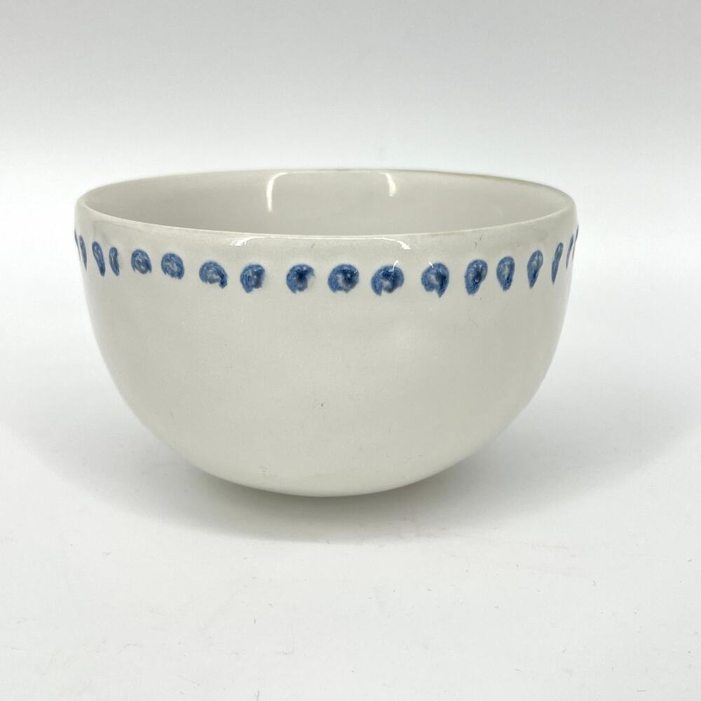 Anthropologie Ginny Blue Bloom Bowl 6" wide 3.5" Deep Single Bowl Discontinued